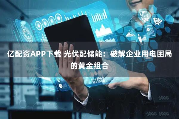 亿配资APP下载 光伏配储能：破解企业用电困局的黄金组合